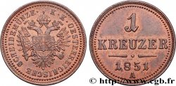 AUTRICHE 1 Kreuzer aigle bicéphale 1851 Vienne SUP 