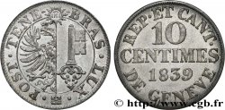 SWITZERLAND - REPUBLIC OF GENEVA 10 Centimes 1839 