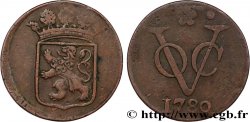 INDES NEERLANDAISES 1 Duit armes de la Hollande / monogramme de la Verenigde Oost-Indische Compagnie  1780 