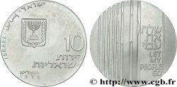 ISRAEL 10 Lirot Proof “Let my people go” (pour la sortie des Juifs d’URSS) 1971 