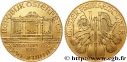 OR, PALLADIUM ET PLATINE INVESTISSEMENT 1 Oz - 2000 Schilling LE PHILARMONIQUE DE VIENNE 1995 Vienne
