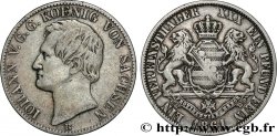 ALLEMAGNE - ROYAUME DE SAXE - JEAN 1 Thaler  1861 Dresde