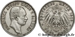 ALLEMAGNE - SAXE 3 Mark Frédéric Auguste 1912 Dresde