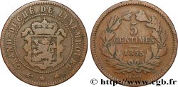LUXEMBURGO 5 Centimes écu couronné 1855 Paris 