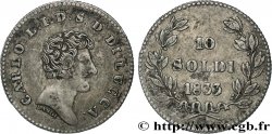 ITALIE - LUCQUES 10 Soldi Charles-Louis de Bourbon 1833 Lucques