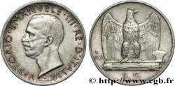 ITALIE 5 Lire Victor Emmanuel III 1927 Rome