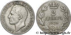 YUGOSLAVIA 2 Dinara Alexandre Ier 1925 Bruxelles