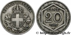 ITALIE 20 Centesimi écu 1919 Rome 