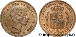 SPAIN - KINGDOM OF SPAIN - ALFONSO XII 5 Centimos  1879 Oeschger Mesdach & CO