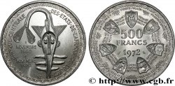 ÉTATS DE L&nbsp;AFRIQUE DE L&nbsp;OUEST (BCEAO) 500 Francs BCEAO 1972 Paris