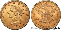 GOLD, PALLADIUM & PLATINUM INVESTMENT 10 Dollars or  Liberty  1881 Philadelphie
