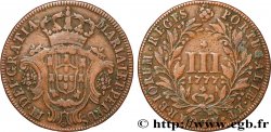 PORTUGAL - ROYAUME DE PORTUGAL - MARIE IRE ET PIERRE III 3 (III) Réis  1777  TTB 
