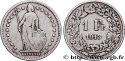 SUIZA 1 Franc Helvetia 1913 Berne