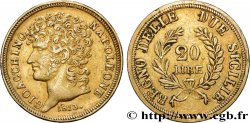 ITALY - KINGDOM OF NAPLES - JOACHIM MURAT 20 Lire or, rameaux longs 1813 Naples