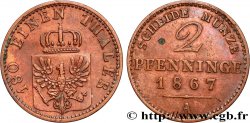 GERMANY - PRUSSIA 2 Pfenninge 1867 Berlin 