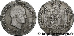 ITALIE - ROYAUME D ITALIE - NAPOLÉON Ier 5 Lire 1808 Milan TB 
