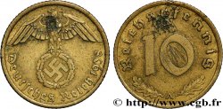 GERMANY 10 Reichspfennig aigle surmontant une swastika 1938 Berlin
