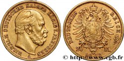 ALLEMAGNE - ROYAUME DE PRUSSE - GUILLAUME Ier 20 Mark, 1e type 1872 Berlin