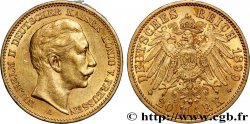 GERMANY - KINGDOM OF PRUSSIA - WILLIAM II 20 Mark  1899 Berlin AU 