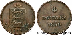 GUERNESEY 4 Doubles 1830 