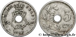 BELGIUM 5 Centimes Léopold II 1906 
