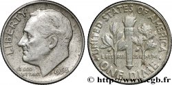 ÉTATS-UNIS D AMÉRIQUE 1 Dime Mercury 1954 Philadelphie