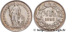 SWITZERLAND 1/2 Franc Helvetia 1956 Berne