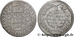 BRÉSIL - JEAN V 80 Reis  1749 Lisbonne TB+ 