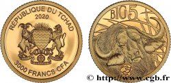 TCHAD 3000 Francs CFA Proof BIG 5 - Buffle 2020  FDC 