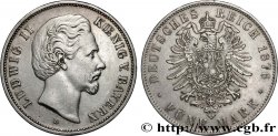ALLEMAGNE - ROYAUME DE BAVIÈRE - LOUIS II 5 Mark  1876 Munich