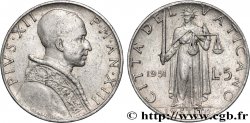 VATICAN AND PAPAL STATES 5 Lire Pie XII an XIII 1951 Rome - R