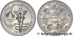 ÉTATS DE L&nbsp;AFRIQUE DE L&nbsp;OUEST (BCEAO) 500 Francs BCEAO 1972 Paris
