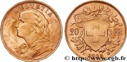 INVESTMENT GOLD 20 Francs  Vreneli  1935 Berne