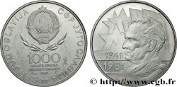 YUGOSLAVIA 1000 Dinara 40e anniversaire du Soulèvement 1981 