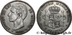 SPAIN 5 Pesetas Alphonse XII 1876 Madrid