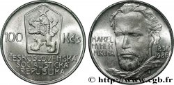 CZECHOSLOVAKIA 100 Korun 150e anniversaire de la mort de Karel Hynek Mácha 1986 