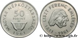 UNGHERIA 50 Forint Proof 150e anniversaire naissance de Franz Liszt 1961 Budapest