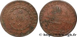 BRAZIL - EMPIRE OF BRAZIL - PETER II 80 Reis  1830 Rio de Janeiro