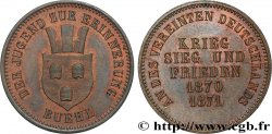 ALLEMAGNE - BADE 1 Kreuzer célébration de la victoire sur la France 1871 