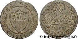 SWITZERLAND - CANTON OF VAUD 1/2 Batzen (5 Rappen) 1810 