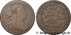 ÉTATS-UNIS D AMÉRIQUE 1 Cent “Draped Bust” 1802 Philadelphie