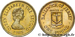 JERSEY  Pound (Livre) Élisabeth II - Paroisse de St Clément 1885 Royal Mint