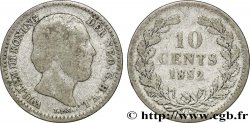 NETHERLANDS 10 Cents Guillaume III 1882 Utrecht