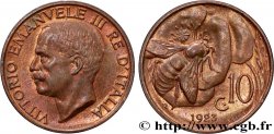 ITALY 10 Centesimi Victor Emmanuel III / abeille 1923 Rome - R