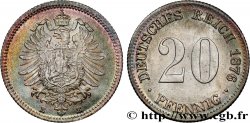 GERMANY 20 Pfennig 1876 Dresde