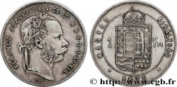 HUNGARY 1 Forint François-Joseph tête laurée 1875 Kremnitz