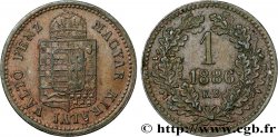 HUNGARY 1 Krajczar emblème couronné 1885 Kremnitz