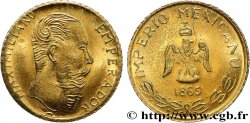 MEXIQUE Peso or fantaisie Maximilien (1865)  SUP 