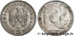 GERMANY 5 Reichsmark Maréchal Paul von Hindenburg 1935 Berlin