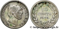 PAYS-BAS 10 Cents Guillaume III 1876 Utrecht